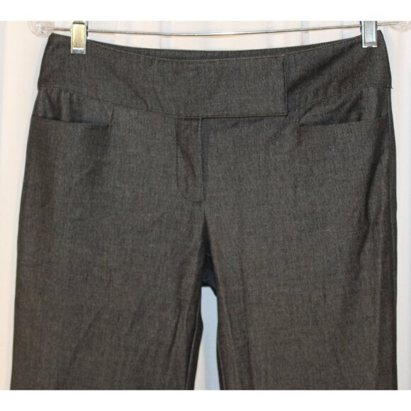 INC International Concepts charcoal gray size 4 dress career pants straight - Picture 2 of 5